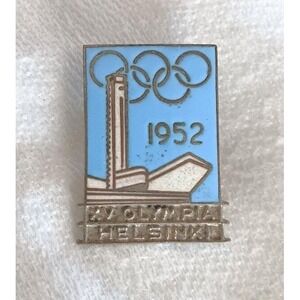 Vintage 1952 Helsinki Summer Olympics Games Pin Badge Enamel Finland